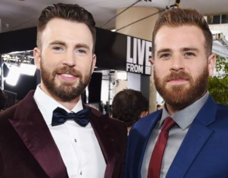 Scott Evans with his brother Chris Evans.